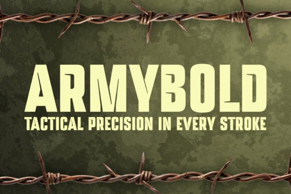 Armybold Typeface for Bold Business Branding
