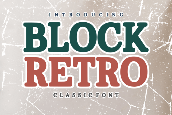 Block Retro Font for Bold Marketing Visuals