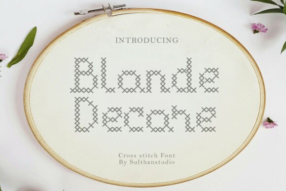 Blonde Decore: The Cross Stitch Display Font