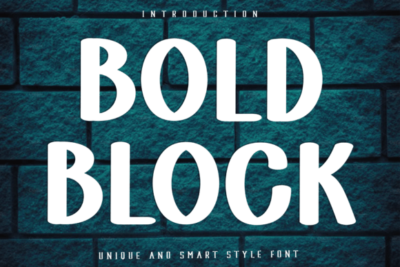Bold Block Typeface for Festive Holiday Designs