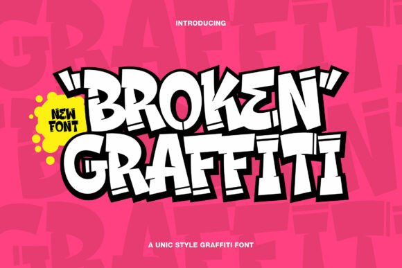 Broken Graffiti Font for Bold Branding