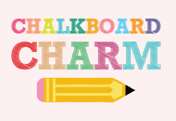 Chalkboardcharm Regular: A Scholastic Display Typeface