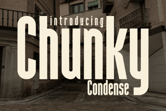 Chunky Condense: The Bold Display Font for Impact