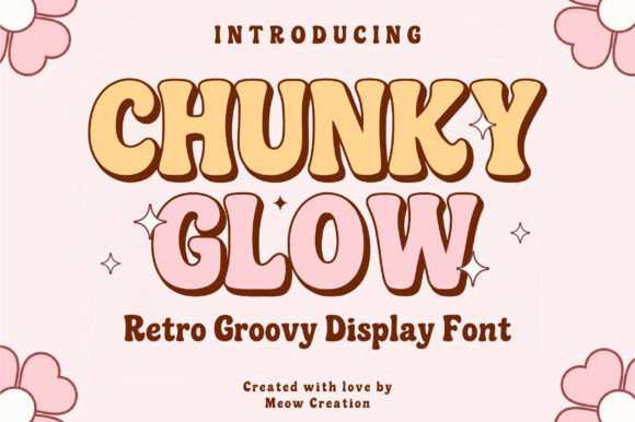 Chunky Glow Font for Bold Web Design