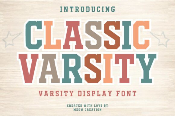 Classic Varsity Typeface for Bold Marketing