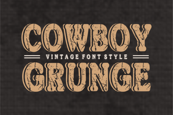Cowboy Grunge: The Ultimate Western Display Font