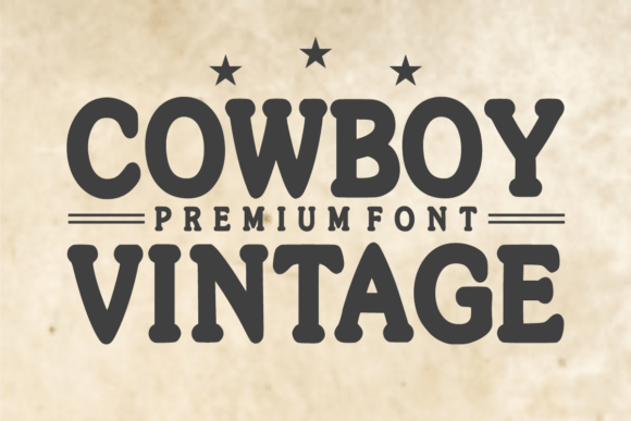 Cowboy Vintage Typeface for Bold Editorial Design