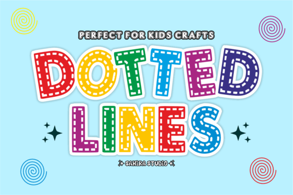 Dotted Lines Font for Playful Web Design