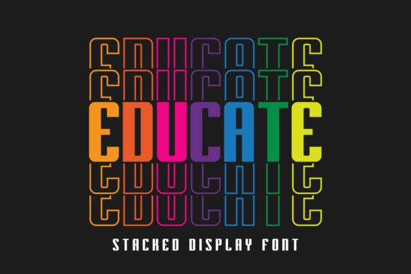 Educate Font Review: A Vibrant Display Choice