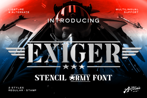 Exiger: A Bold Display Font for Editorial Design