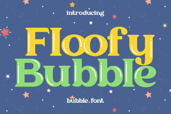 Floofy Bubble Typeface for Crafters