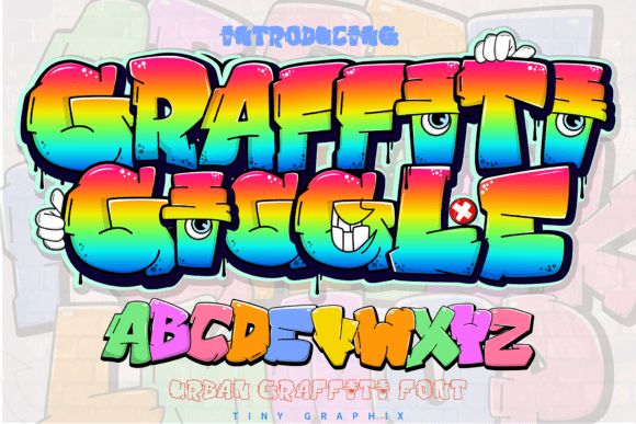 Graffiti Giggle: A Bold Display Font for Branding