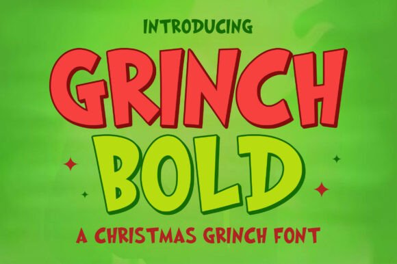 Grinch Bold Typeface for Playful Campaigns