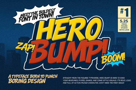 Hero Bump: The Bold Display Font for Impact
