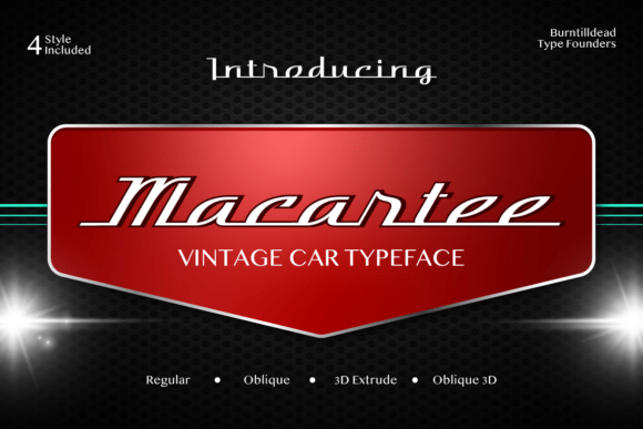 Macartee Vintage Typeface for Crafters