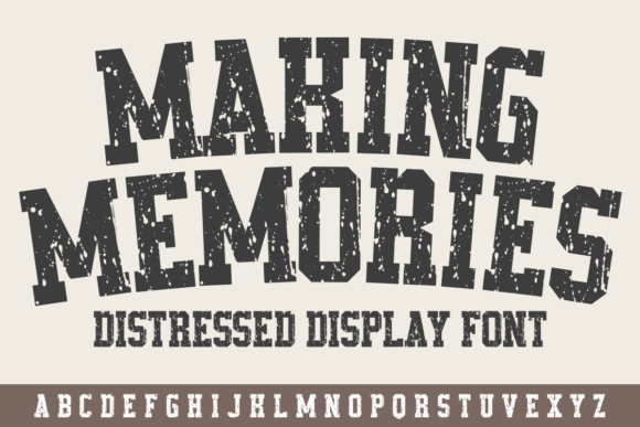 Making Memories Font for Bold Brand Identity