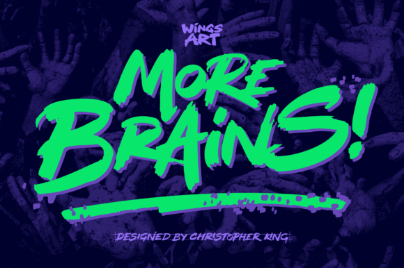 Morebrainsregular: A Playful Horror Typeface for Web Design