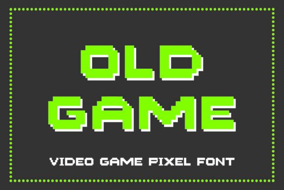 Old Game Font for Retro Campaigns