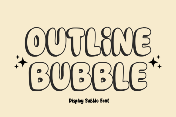 Outline Bubble Font for Scroll-Stopping Social Graphics