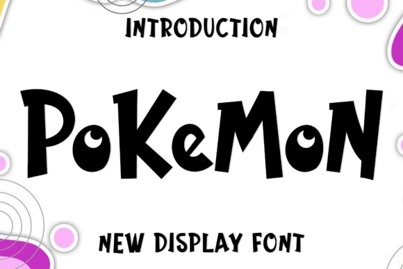 Pokemon Font: A Playful Display Typeface for Creative Designs