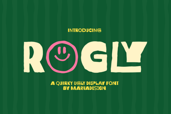 Rogly: A Quirky Display Font for Editorial Charm
