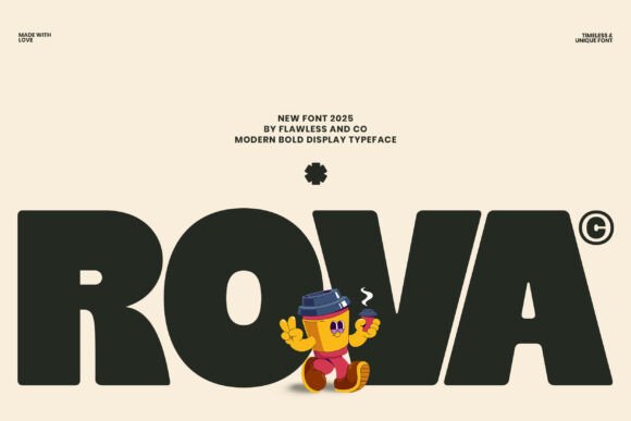 Rova: A Bold Display Font for Modern Campaigns