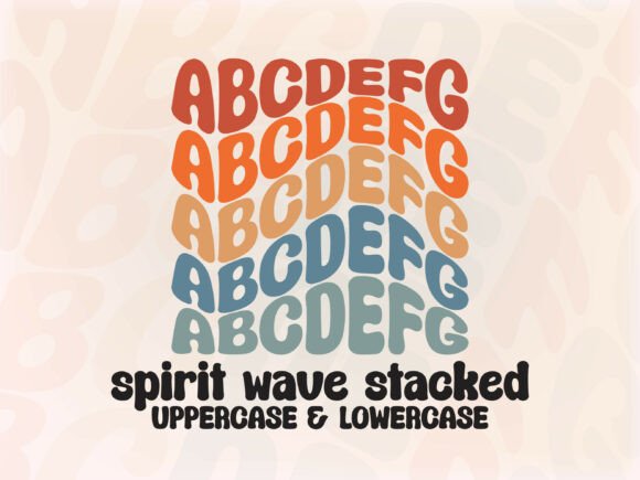 Spiritwavestacked: A Playful Display Font for Bold Brands