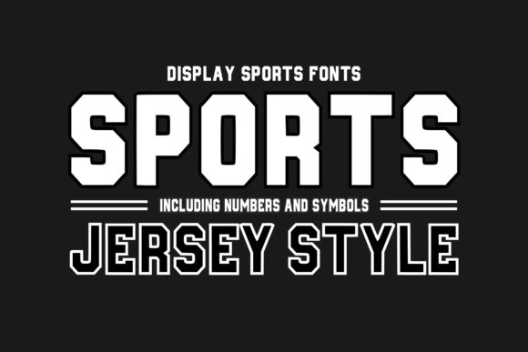 Sportsjerseystyle Regular: Bold Typeface for Brands