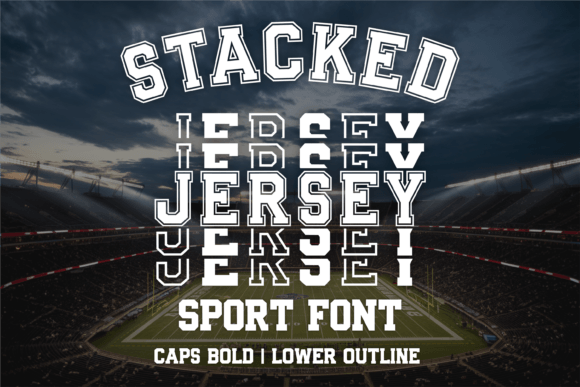 Stacked Jersey Typeface for Bold Branding