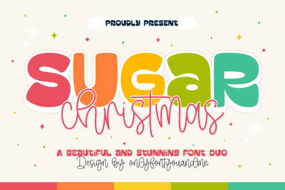 Sugar Christmas Duo: A Festive Display Typeface for Makers