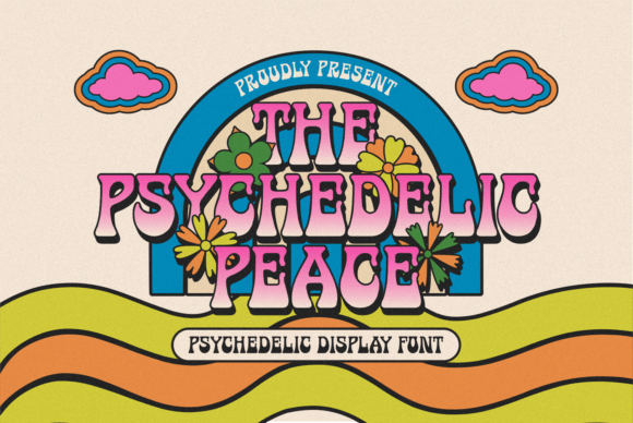 The Psychedelic Peace Font for Retro Campaigns