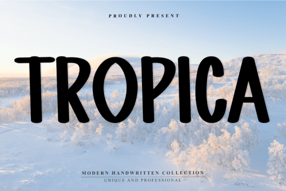 Tropica: A Playful Display Font for Modern Editorial Design