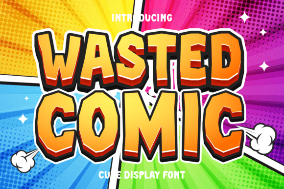 Wasted Comic Typeface for Digital Design