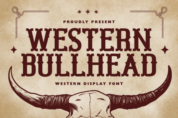 Western Bullhead Font for Bold Business Branding