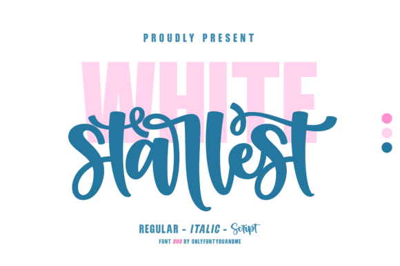 White Starlest: A Premium Display Font for Branding
