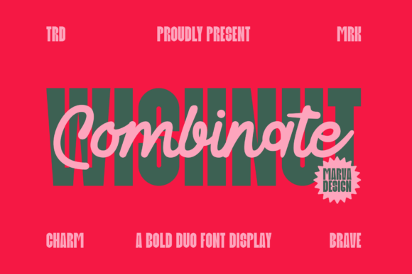 Wishnut Combinate Duo Display Typeface